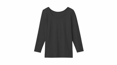 冬の汗に要注意! 冷え・ムレ対策あったかインナー「グンゼ ファイヤーアセドロン 8分袖インナー(ブラック)」を計2名様に