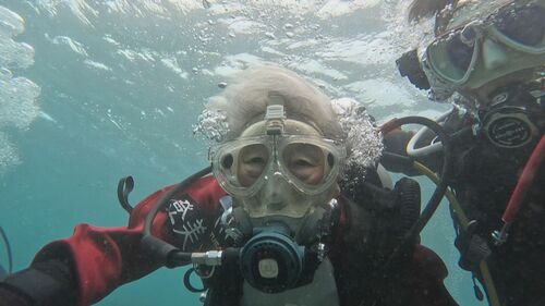 『大阪ほんわかテレビ』ダイビングする83歳のおばあちゃん