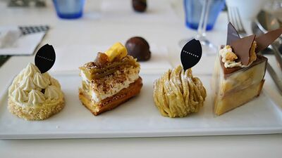 産×官×学×農×林の英知を結集した和栗協議会。約2,000本の栗の木を新植、世界に和栗の価値を伝える「春華堂」新人さんの和栗ラップバトルも秀逸