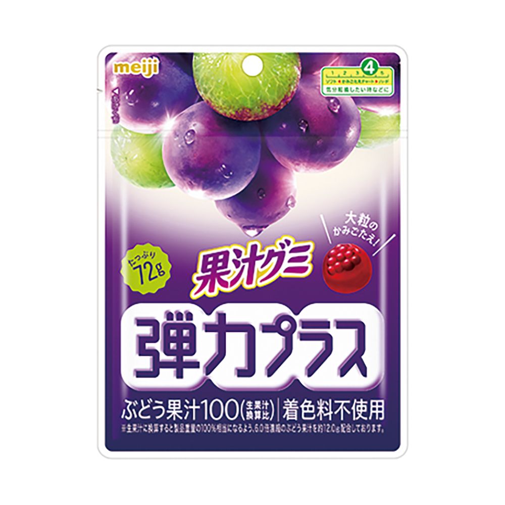 果汁グミ弾力プラス ぶどう72g/明治
