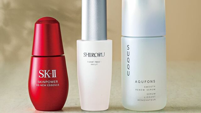スキンパワー リニュー エッセンス 30mL、ブースト リペアセラム 30mL、アクフォンス スムース リニュー セラム〈医薬部外品〉 50mL