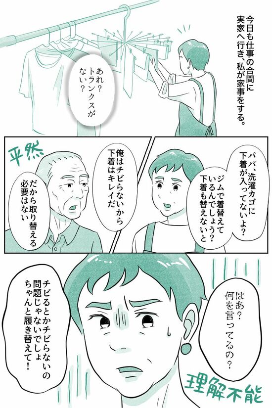 （マンガ『オーマイ・ダッド！父がだんだん壊れていく』）