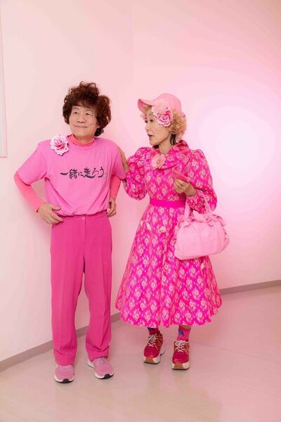 (左)林家ペー (右)林家パー子
