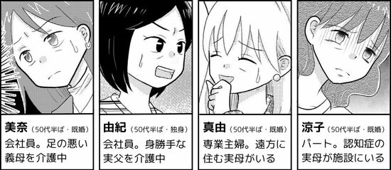 漫画「介護マウント」キャラクター紹介