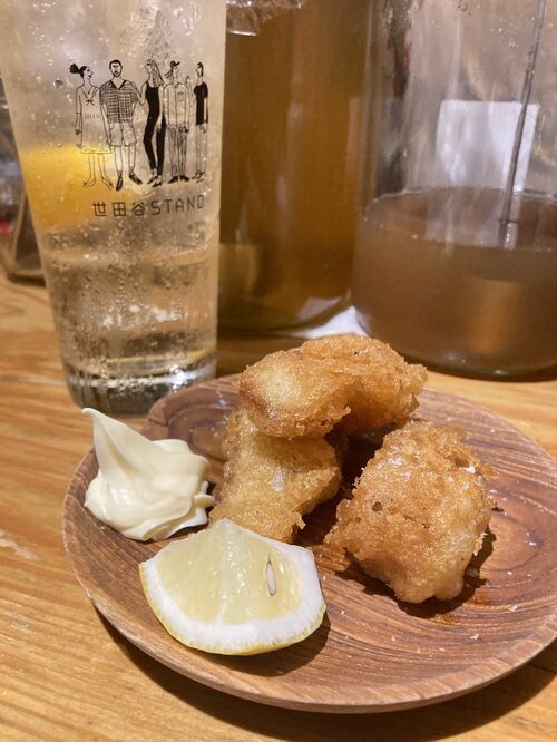 フライが載った皿の写真