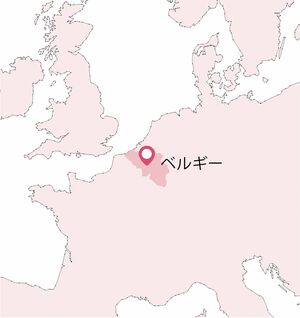 地図、ベルギー
