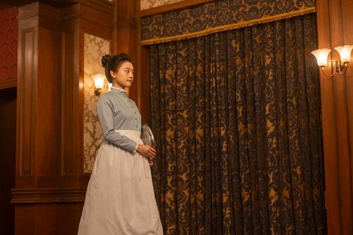 『風、薫る』場面写真（鹿鳴館のカーテン）