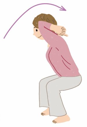 まき割りスクワット