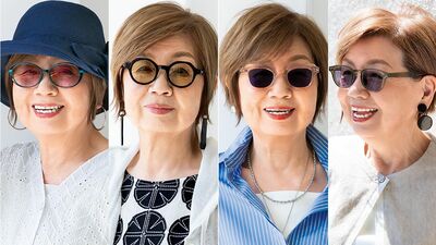 喜寿を迎えた今も週１パート継続中。夏服の印象を変えるには？「遊び心や存在感のあるサングラスで一気におしゃれに。フレームの色で冒険も」