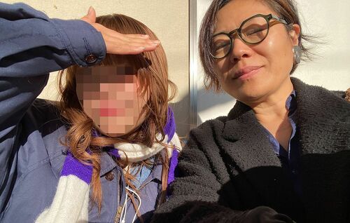 青木さやかさんと娘さん
