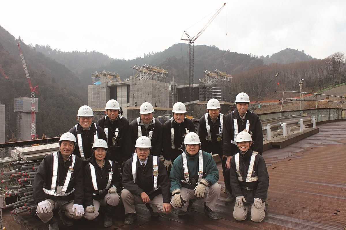 鹿島建設　建設現場の様子