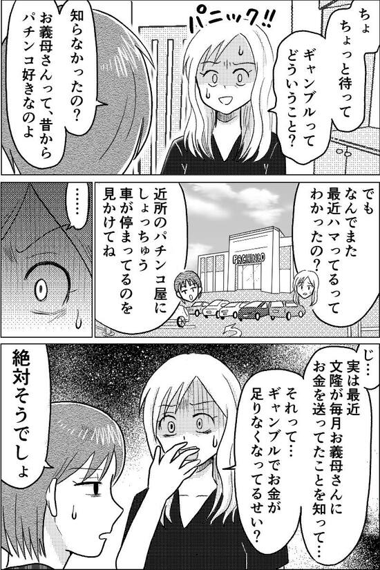 漫画『夫が義母にコッソリ援助』