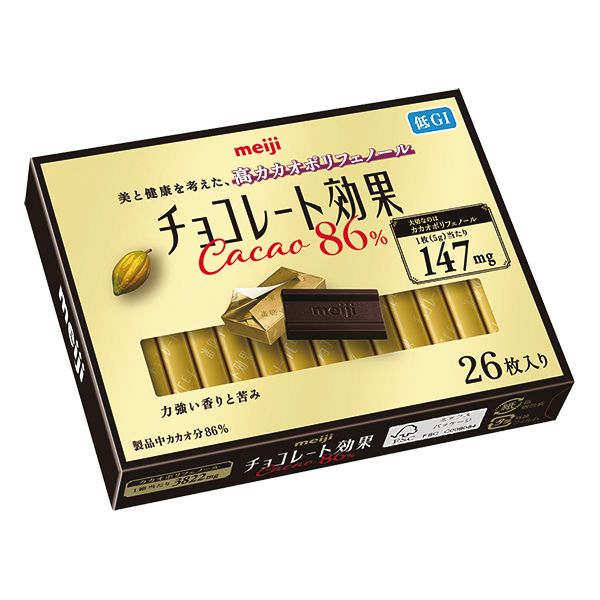 チョコレート効果 カカオ86％ 26枚入り（編集部調べ）／明治