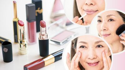 明るいチークで頬のシミが悪目立ち。唇が薄くなって輪郭がぼやける…昔覚えた自己流メイク続けていない？成熟世代のチーク＆リップのメイク術