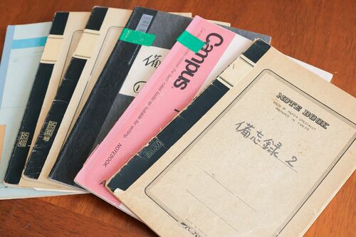 阿刀田高さんのアイデアが書かれた備忘録