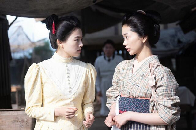 連続テレビ小説『風、薫る』見上愛さんと上坂樹里さん