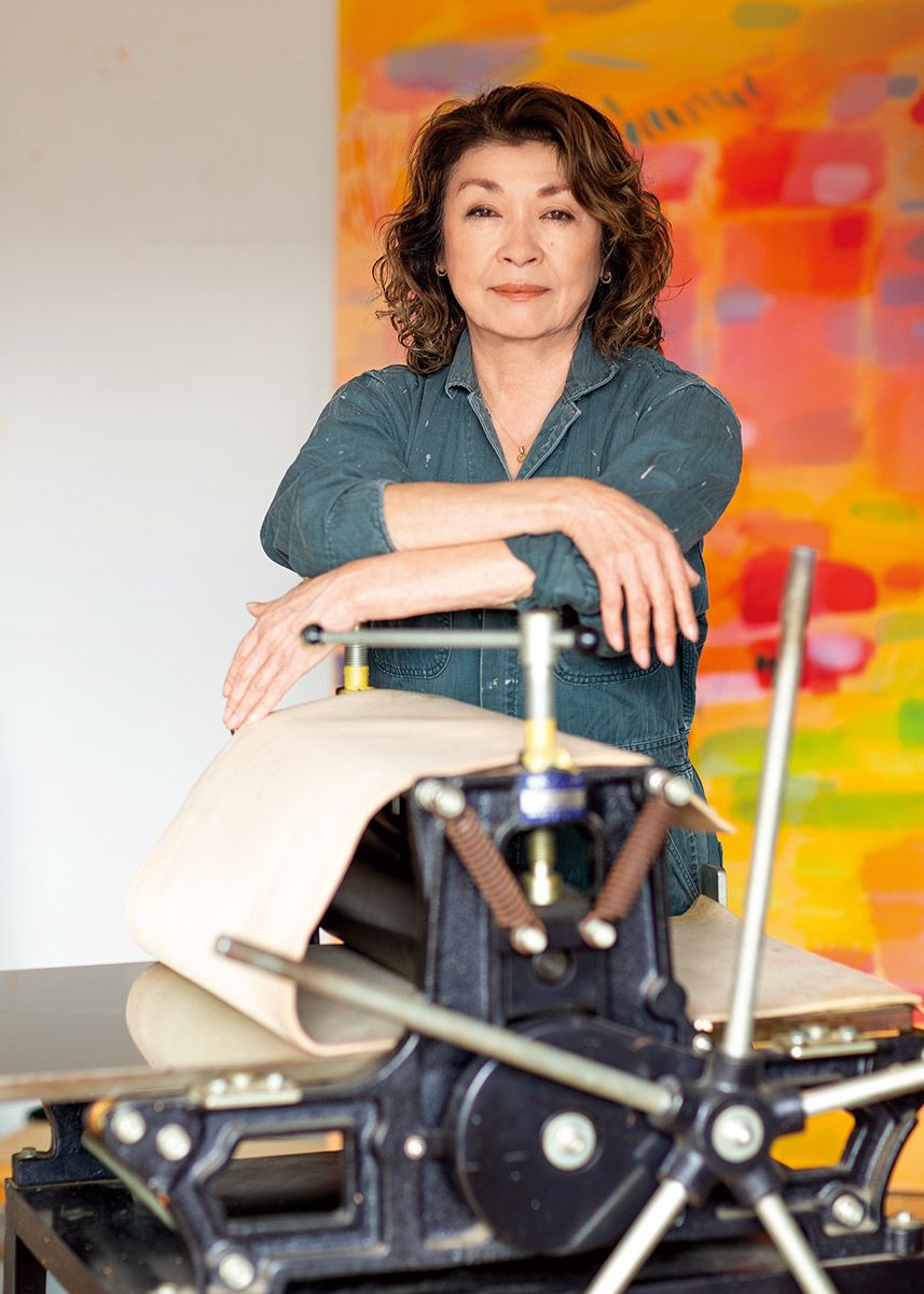 CC山本容子さんの銅版画 自筆サイン、限定30部 ダンスは不死身な