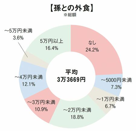 孫との外食で使った金額