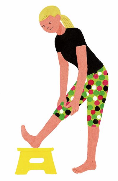 もも裏ストレッチ
