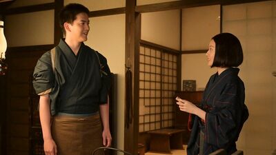 『風、薫る』次週予告。虎太郎が再登場。シマケンが「さよなら」とりんを抱きしめる。「もう小説はやめる」と発言したのは…