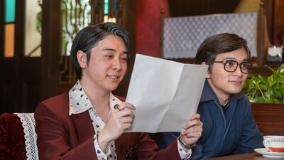 今夜の『あんぱん』特別編。珍しく元気のないたくや。嵩がやってきて「いい歌詞が思いついた」と言って歌詞を渡すと…＜ネタばれあり＞