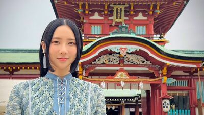 清少納言ゆかりの地、山口県に同役を演じるファーストサマーウイカさんを招き、イベントが開催された