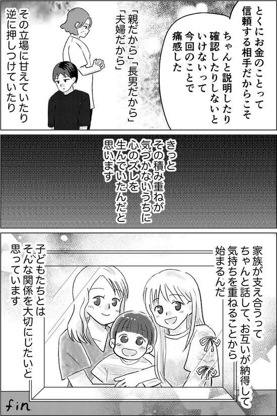 漫画『夫が義母にコッソリ援助』