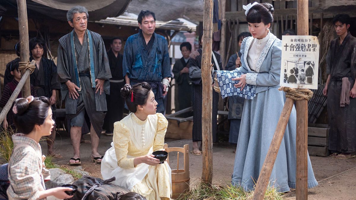 『風、薫る』場面写真　大家直美、一ノ瀬りん、大山捨松