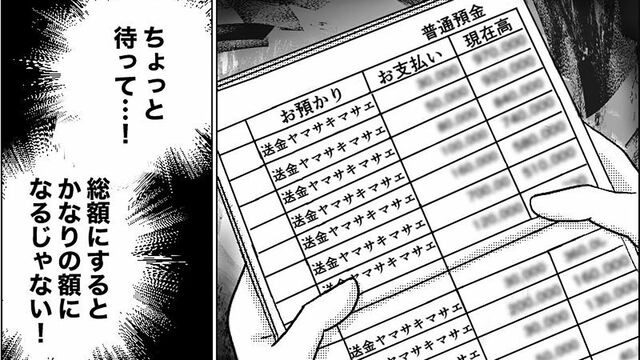 漫画『夫が義母にコッソリ援助』