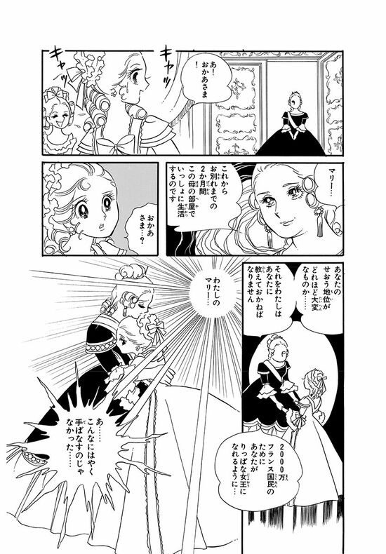 2000万フランス国民のためにあなたが立派な女王になれるように…（マンガ『漫画『ベルサイユのばら』）