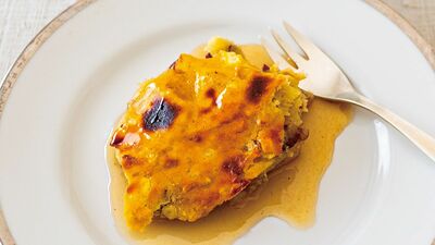 ＜相性抜群！みりんとスパイス＞甘みを加えないスイートポテトをたっぷりのシロップで『スイートポテトのシナモンシロップ』