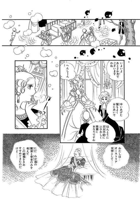 王太子妃にふさわしく高貴におなりですわ（マンガ『漫画『ベルサイユのばら』）