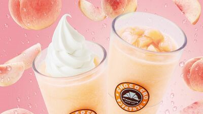 これはまるで果物そのもの…濃厚かつジューシーで夏にぴったり!サンマルクカフェにて「山梨県産白桃スムージー」がまもなく販売。気になる販売期間は?