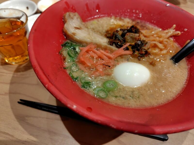 一風堂のラーメンの写真。