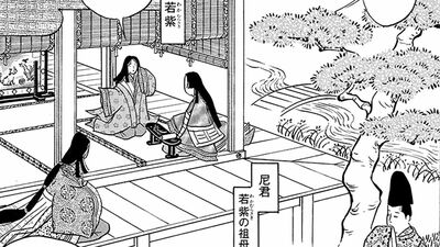 マンガ『源氏物語』８話【若紫】僧坊を覗く源氏が「引き取りたい…」と願った可愛らしい娘の正体とは？「世話役に私ではいかがでしょう。通う者がいても独り身と同じなのです」