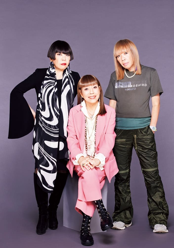 3ページ目）コシノヒロコ×コシノジュンコ×コシノミチコ「三姉妹」では 