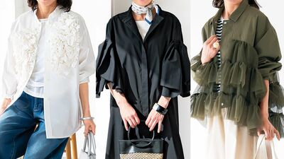 将来は可愛いおばあちゃんを目指す私。58歳の今、ぶりっ子にならないフリルの選び方は？「モノクロや寒色系でシャープな印象に。体形カバーにも◎」