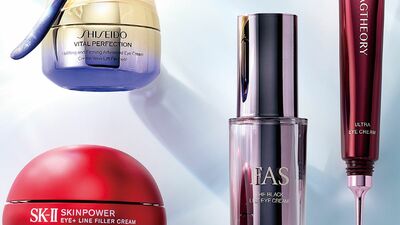 大人の目元の悩み解決コスメ6選。目元のたるみには、しっかり潤すアイクリーム。目の下や目尻の乾燥小じわには、シートマスクで集中ケア