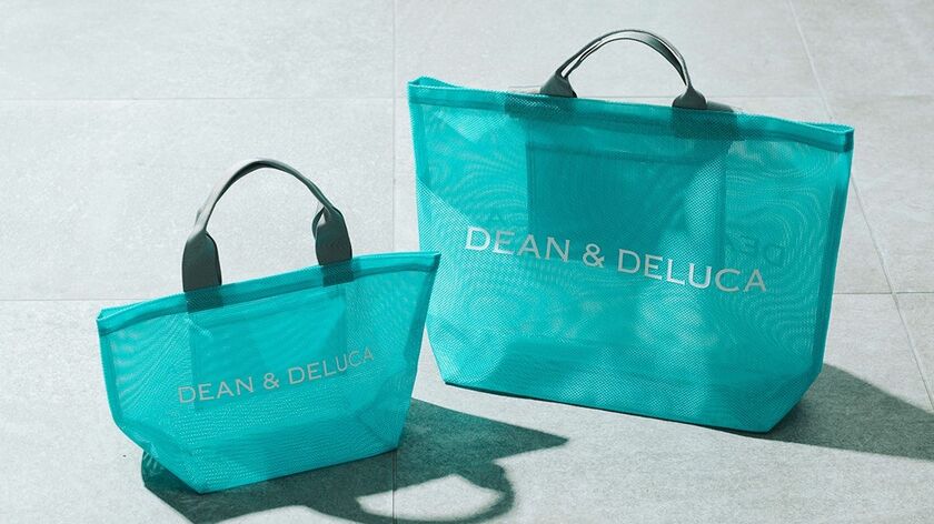 DEAN & DELUCA 今年の夏バッグ限定カラーは爽やかなターコイズブルー!夏の定番メッシュトートバッグを数量限定で発売
