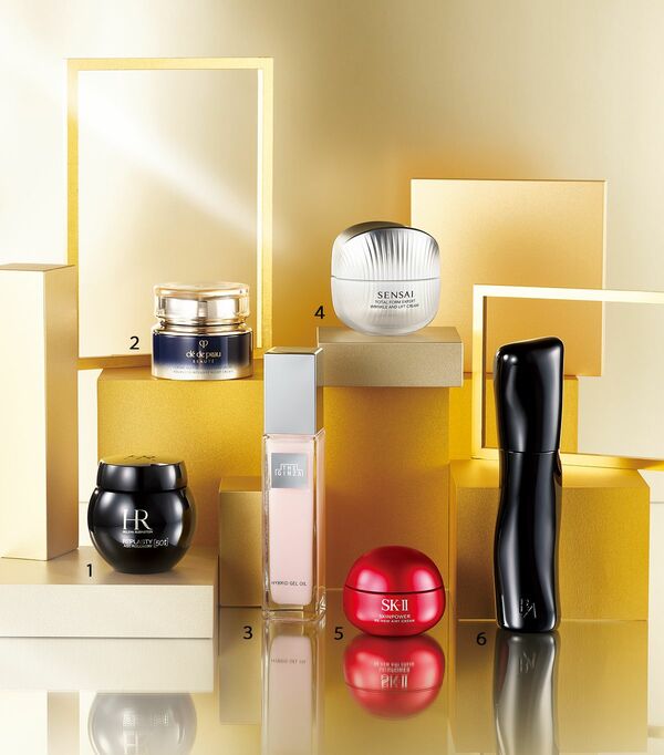 リプラスティ ルコンストラクション ナイト クリーム 50PX 50mL、クレームアンタンシヴR（ニュイ） 50g、ザ・ギンザ ハイブリッドジェルオイル n 100mL、センサイトータルフォルムエキスパート リンクルアンドリフトクリーム〈医薬部外品〉 50mL、SK-II スキンパワー リニュー クリーム 50g、B.A ローション 120mL